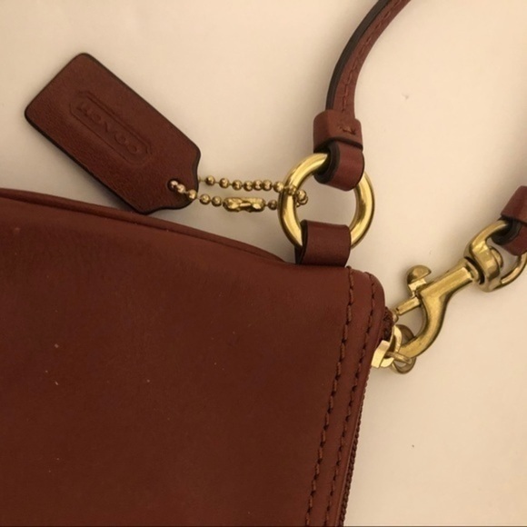 COACH brown legacy wristlet bag style 48179